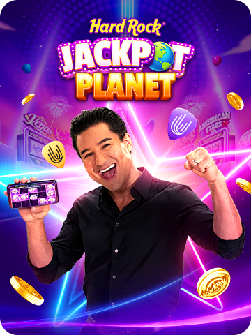 Hard Rock Jackpot Planet mobile slot game artwork
